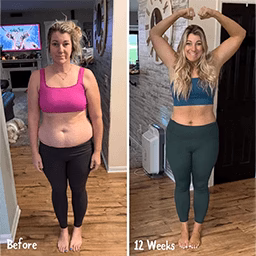 Before and after transformation